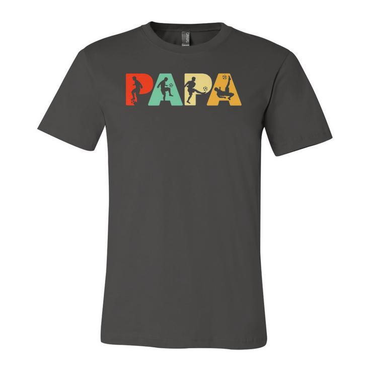 Soccer Dad Retro Papa Soccer Jersey T-Shirt
