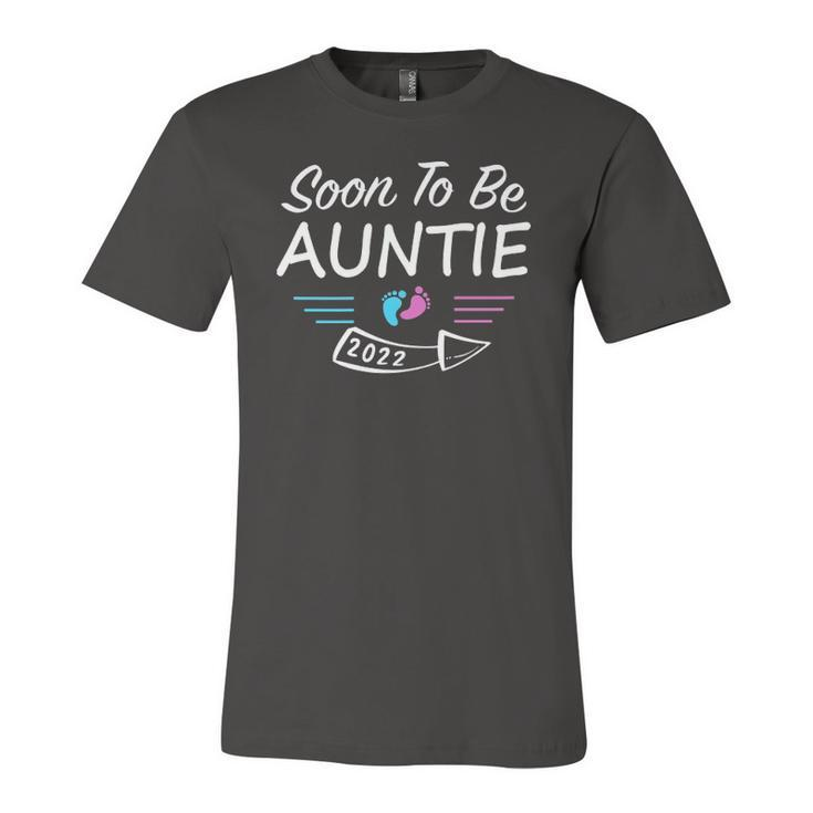 Soon To Be Auntie Est2022 Pregnancy Announcement Jersey T-Shirt