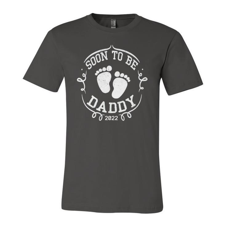 Soon To Be Daddy 2022 Fathers Day First Time Dad Pregnancy Jersey T-Shirt