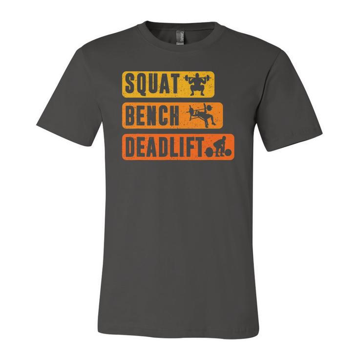 Squat Bench Deadlift Powerlifter Bodybuilding Fitness Jersey T-Shirt