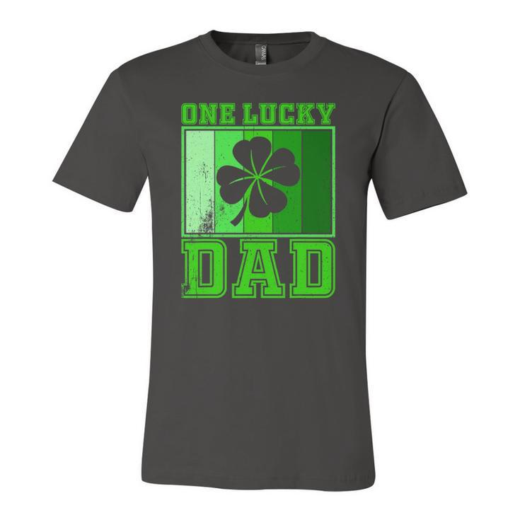 St Patricks Day One Lucky Dad Vintage Father Jersey T-Shirt