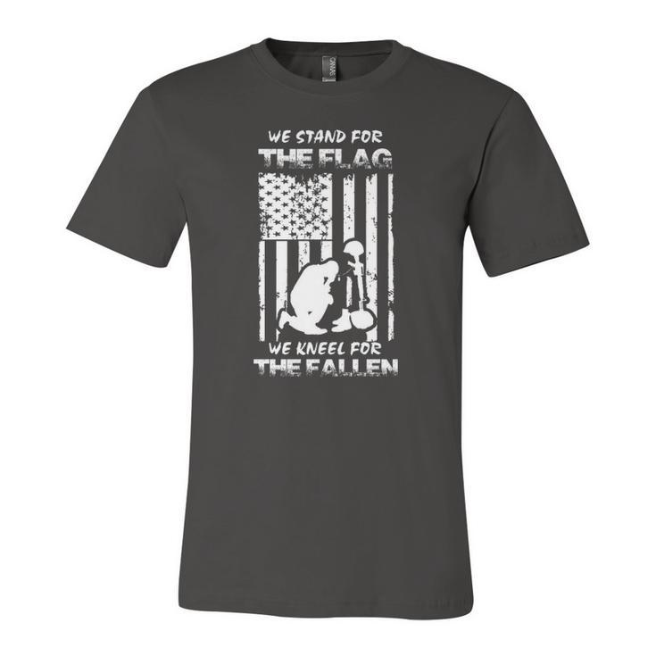 We Stand For The Flag Kneel For The Fallen Jumper Jersey T-Shirt