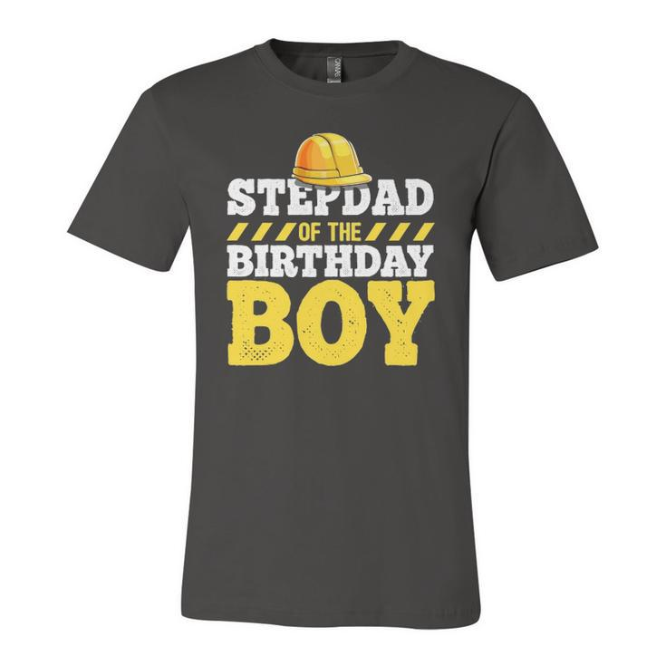 Stepdad Of The Birthday Boy Construction Hat Birthday Party Jersey T-Shirt