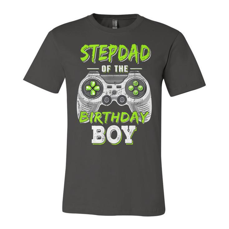 Stepdad Of The Birthday Boy Game   Unisex Jersey Short Sleeve Crewneck Tshirt