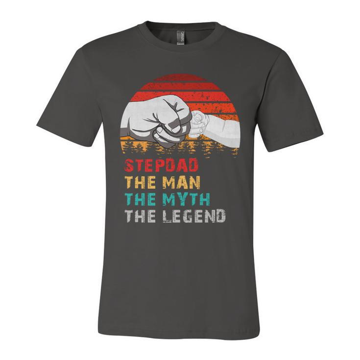 Stepdad The Man The Myth The Legend  Unisex Jersey Short Sleeve Crewneck Tshirt