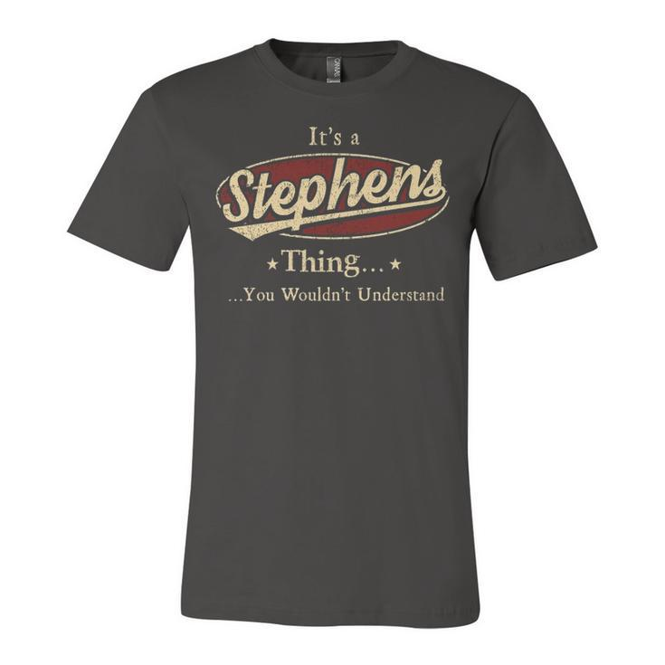Stephens Shirt Personalized Name Gifts T Shirt Name Print T Shirts Shirts With Name Stephens Unisex Jersey Short Sleeve Crewneck Tshirt