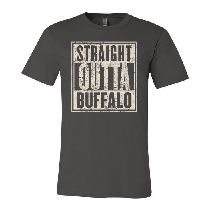 Straight Outta Buffalo Retro Vintage Jersey T-Shirt