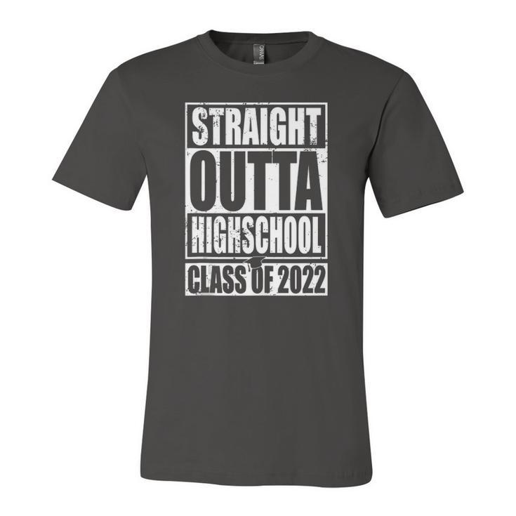 Straight Outta High School Class Of 2022 Graduation Jersey T-Shirt