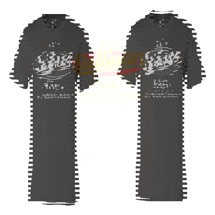 Sullivan Shirt Personalized Name Gifts T Shirt Name Print T Shirts Shirts With Name Sullivan Unisex Jersey Short Sleeve Crewneck Tshirt