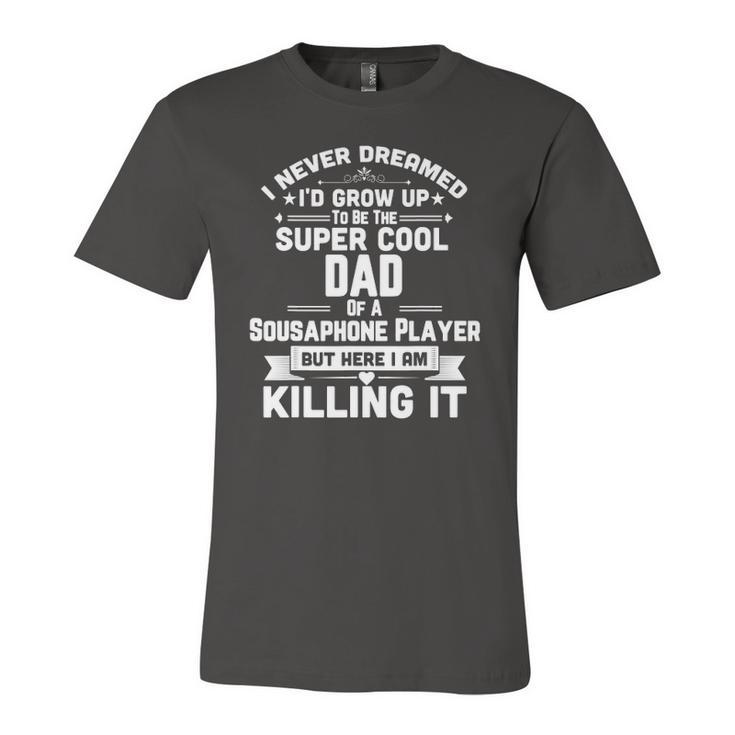 Super Cool Dad Of A Sousaphone Player Marching Band Jersey T-Shirt