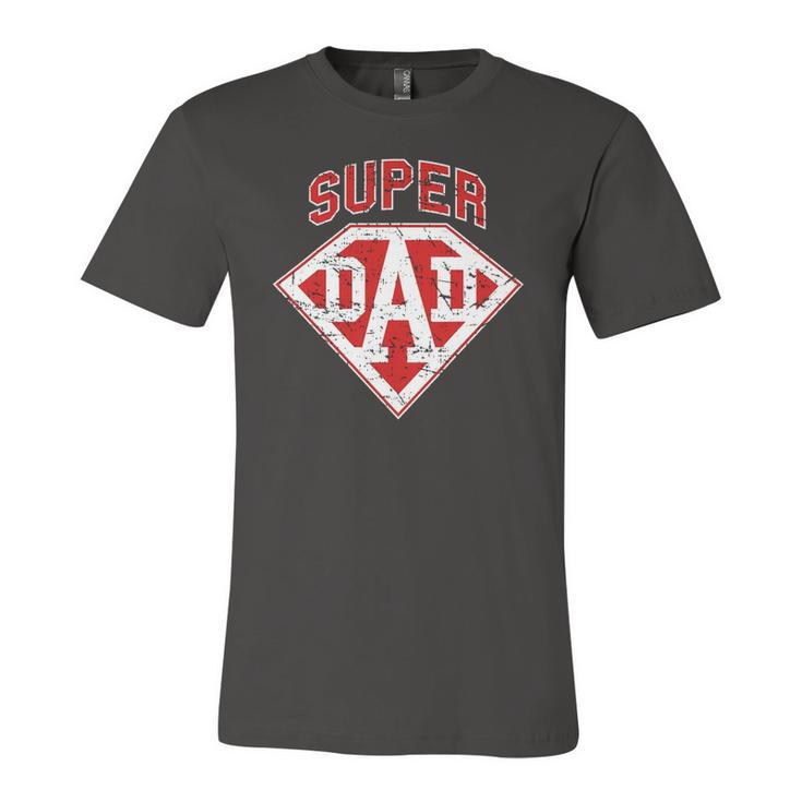 Super Dad Superhero Daddy Tee Fathers Day Outfit Jersey T-Shirt