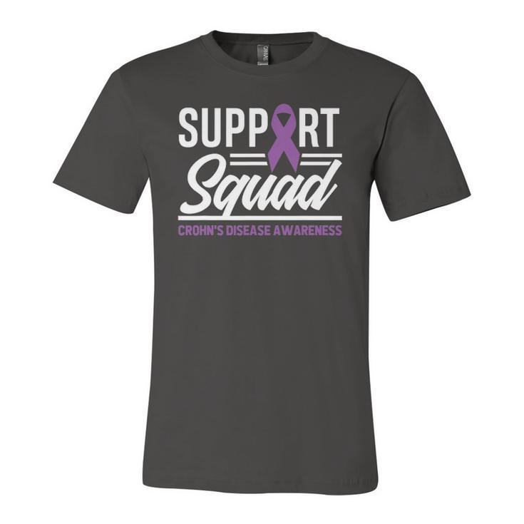 Support Squad Crohns Disease Warrior Crohns Awareness Jersey T-Shirt
