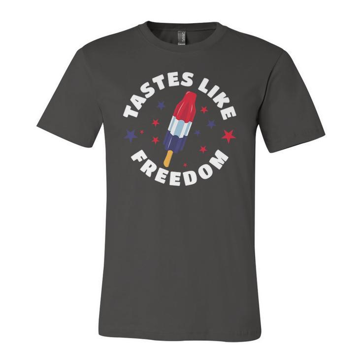 Tastes Like Freedom Red White Blue 4Th Of July Party Jersey T-Shirt