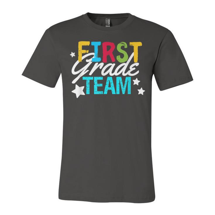 Teacher Team First Grade 1St Grade Classroom Gift  Kids Unisex Jersey Short Sleeve Crewneck Tshirt