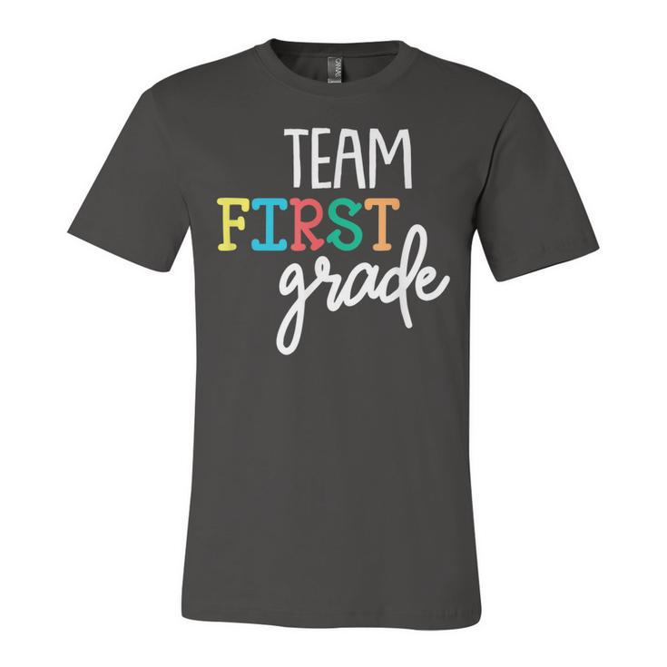 Team 1St First Grade T  Back To School Teacher Kids  Unisex Jersey Short Sleeve Crewneck Tshirt