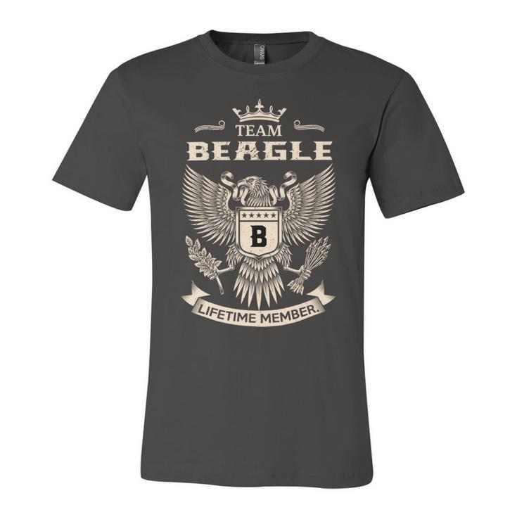 Team Beagle Lifetime Member Unisex Jersey Short Sleeve Crewneck Tshirt