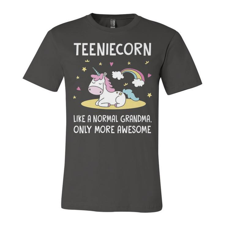 Teenie Grandma Gift   Teenie Unicorn Unisex Jersey Short Sleeve Crewneck Tshirt