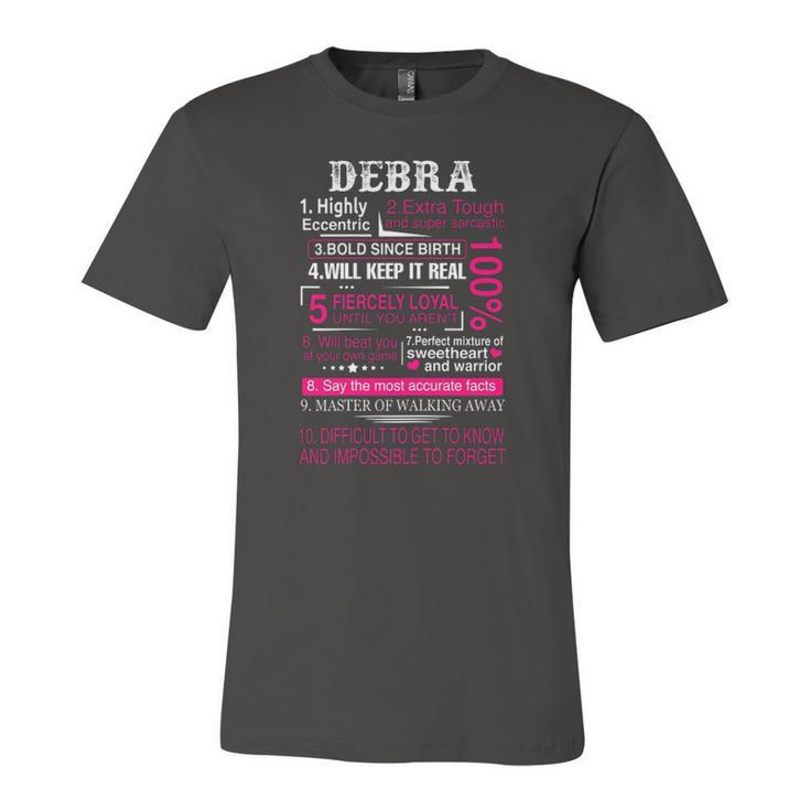 Ten Facts About Debra First Name Jersey T-Shirt