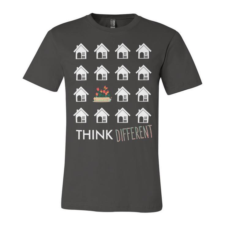 Think Different Build Gardens Not 558 Shirt Unisex Jersey Short Sleeve Crewneck Tshirt