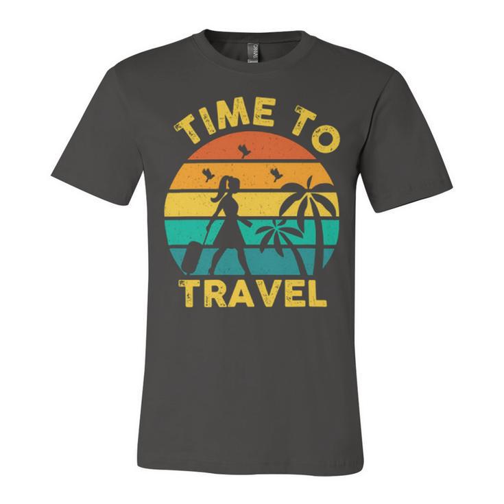 Time To Travel 807 Trending Shirt Unisex Jersey Short Sleeve Crewneck Tshirt