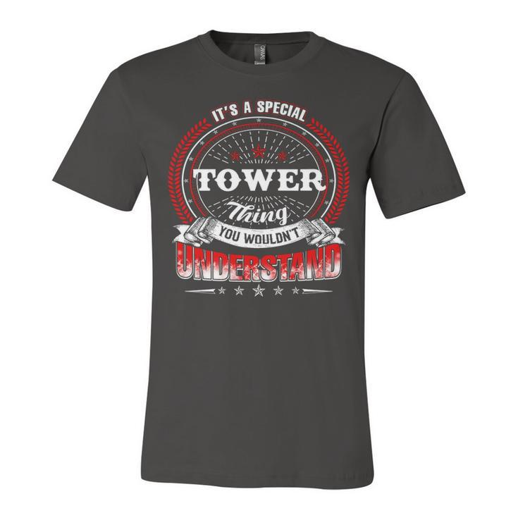 Tower Shirt Family Crest Tower T Shirt Tower Clothing Tower Tshirt Tower Tshirt Gifts For The Tower  Unisex Jersey Short Sleeve Crewneck Tshirt