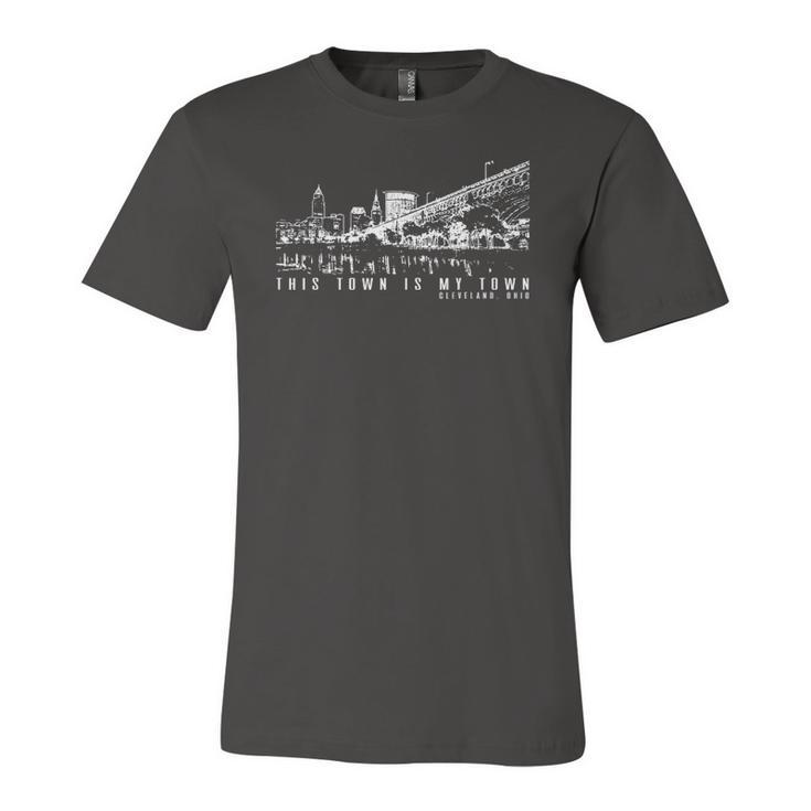 This Town Is My Town Cleveland Skyline Jersey T-Shirt