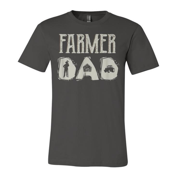 Tractor Dad Farming Father Farm Lover Farmer Daddy  V2 Unisex Jersey Short Sleeve Crewneck Tshirt