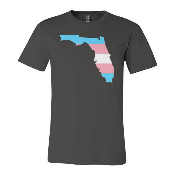 Trans Flag Florida Lgbt Pride Support Jersey T-Shirt
