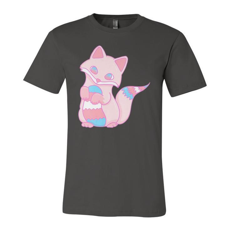 Trans Pride Kawaii Fox Transgender Jersey T-Shirt