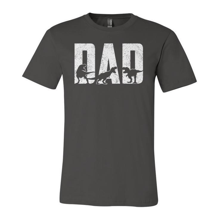 Trex Dad Dinosaur Lover Cool Vintage Fathers Day Jersey T-Shirt
