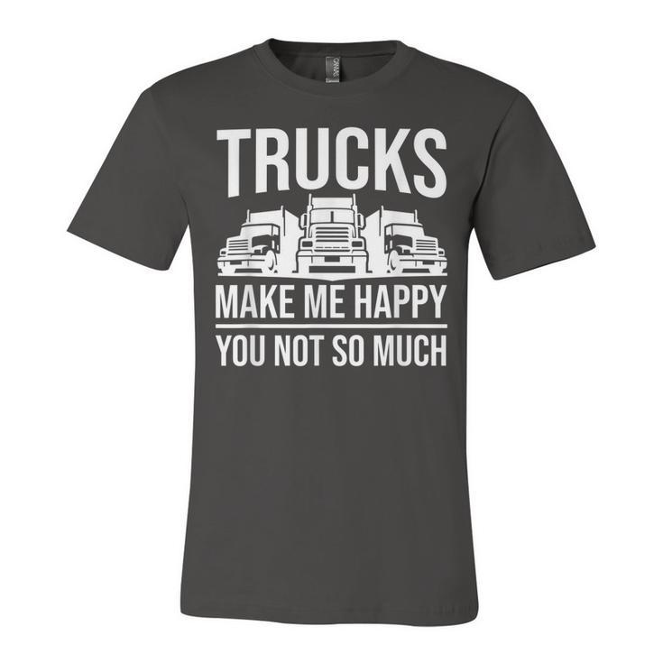 Truck Driver - Funny Big Trucking Trucker  Unisex Jersey Short Sleeve Crewneck Tshirt