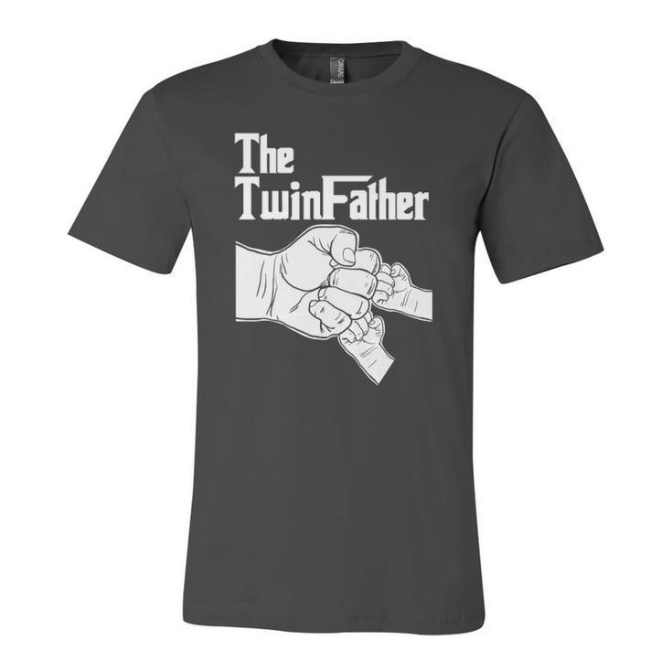 The Twinfather Father Of Twins Fist Bump Jersey T-Shirt