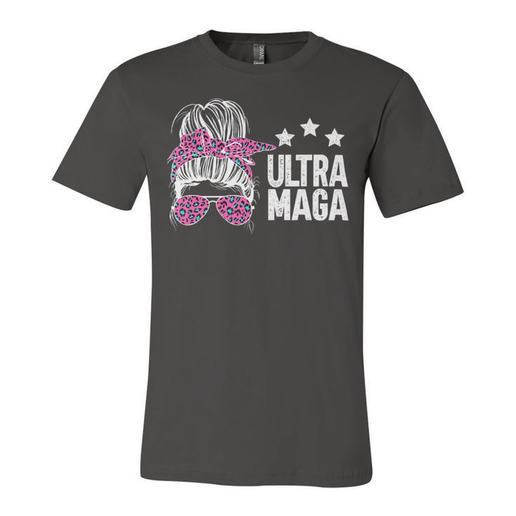 Ultra Maga Messy Bun Unisex Jersey Short Sleeve Crewneck Tshirt