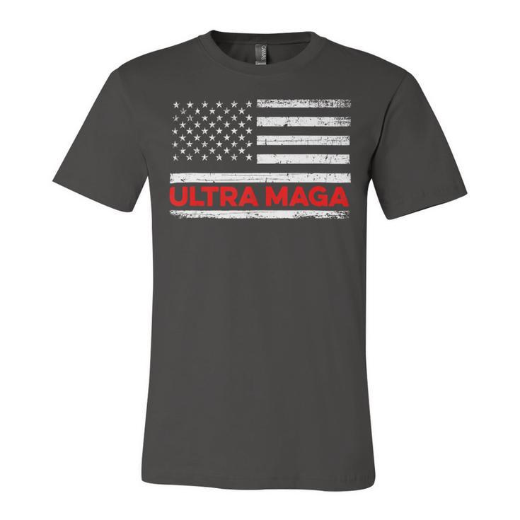 Ultra Maga United State Flag V2 Unisex Jersey Short Sleeve Crewneck Tshirt