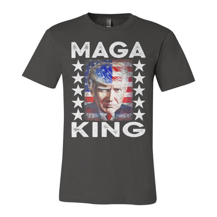 Ultra Mega King Trump Vintage American Us Flag Anti Biden    Unisex Jersey Short Sleeve Crewneck Tshirt