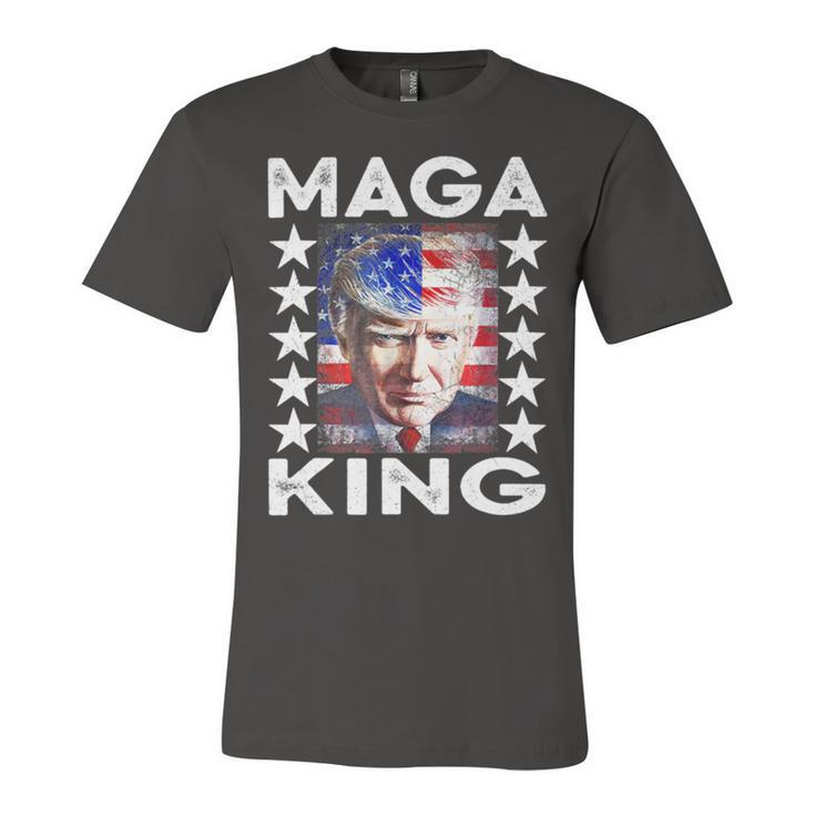 Ultra Mega King Trump Vintage American Us Flag Anti Biden Unisex Jersey Short Sleeve Crewneck Tshirt