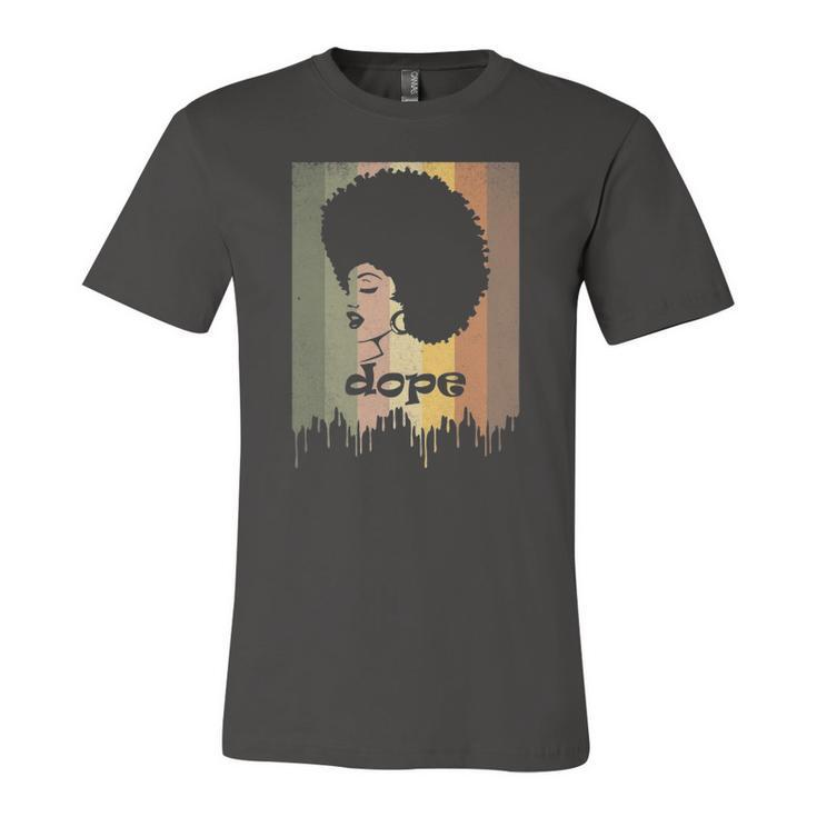 Unapologetically Dope Vintage Retro Black History Month Jersey T-Shirt