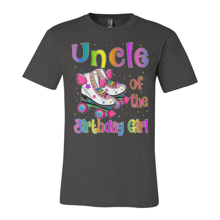 Uncle Birthday Girl Rolling Skate Birthday Family Party  Unisex Jersey Short Sleeve Crewneck Tshirt