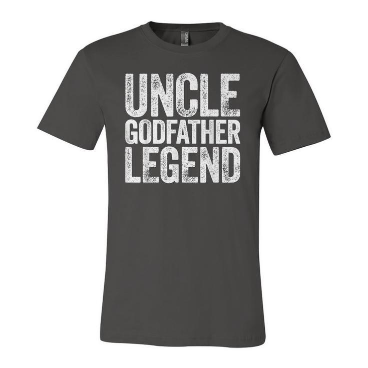 Uncle Godfather Legend Happy Fathers Day Jersey T-Shirt