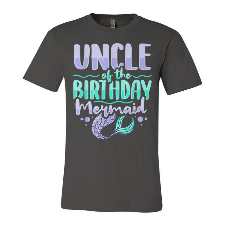 Uncle Of The Birthday Mermaid Design For A Mermaid Uncle  Unisex Jersey Short Sleeve Crewneck Tshirt