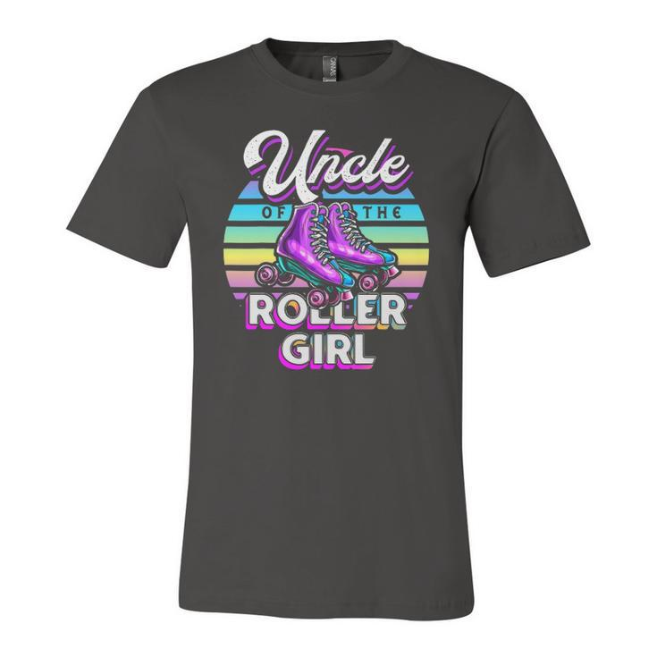 Uncle Of Roller Girl Roller Skating Birthday Matching Jersey T-Shirt