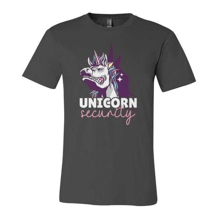 Unicorn For Girls And Woman Unicorn Security Jersey T-Shirt