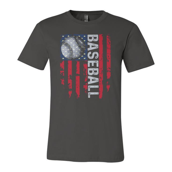 Usa Flag Vintage Baseball Tee Dad Mom Tee Jersey T-Shirt