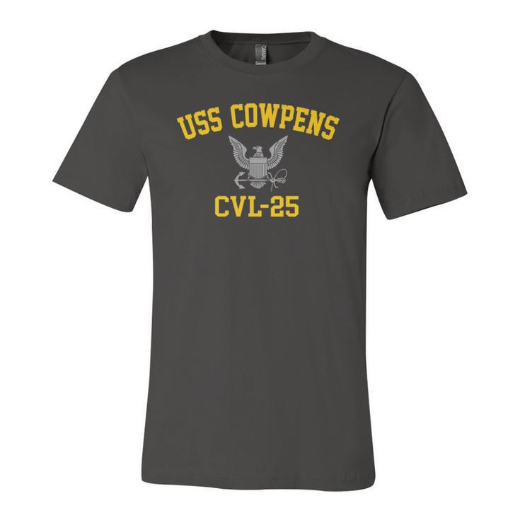 Uss Cowpens Cvl-25 Armed Forces Jersey T-Shirt