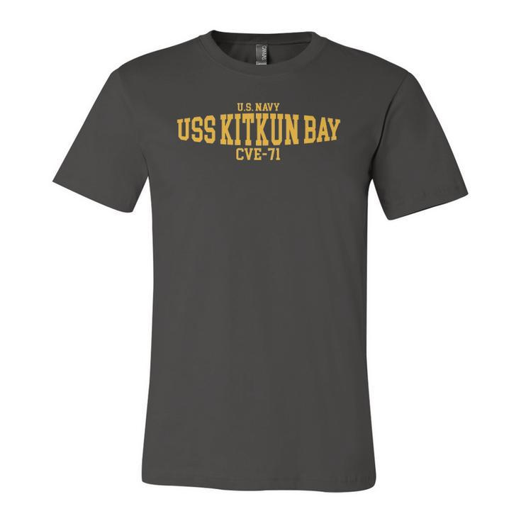 Uss Kitkun Bay Cve 71 Us Navy Jersey T-Shirt