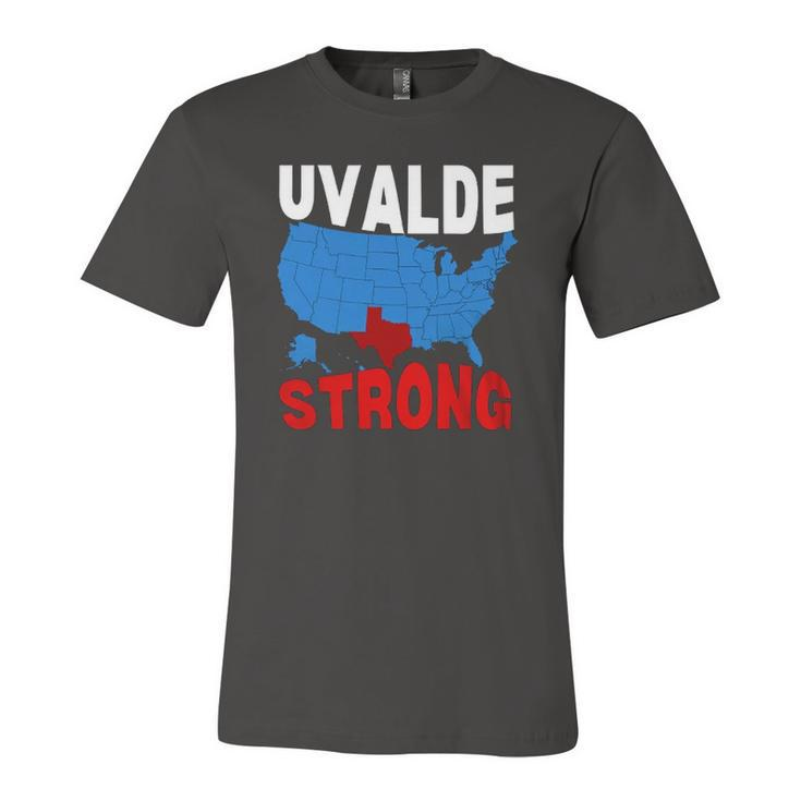 Uvalde Strong Gun Control Now Pray For Texas Usa Map Jersey T-Shirt