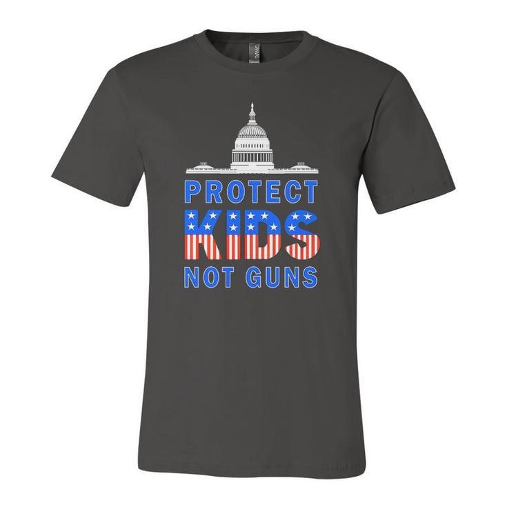 Uvalde Texas Strong Pray For Anti Guns Us Flag Text Jersey T-Shirt