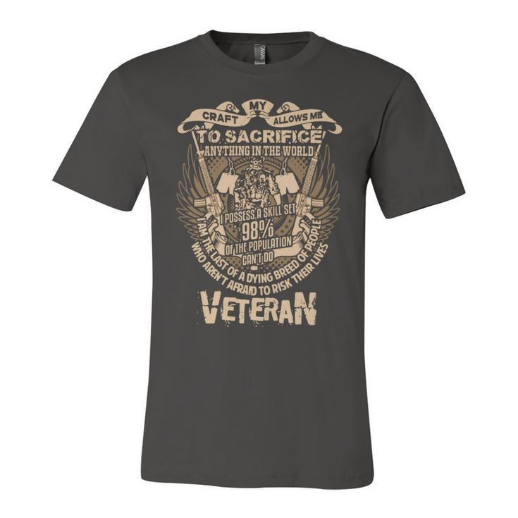 Veteran Veterans Day 690 Navy Soldier Army Military Unisex Jersey Short Sleeve Crewneck Tshirt