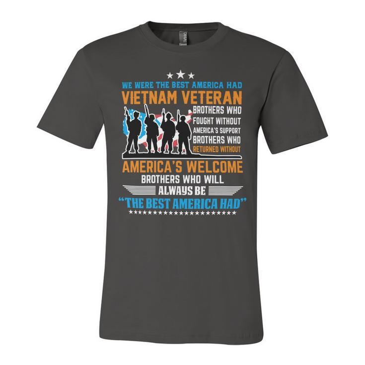 Veteran Veterans Day Vietnam Veteran Best America Had Proud Military Veteran 63 Navy Soldier Army Military Unisex Jersey Short Sleeve Crewneck Tshirt