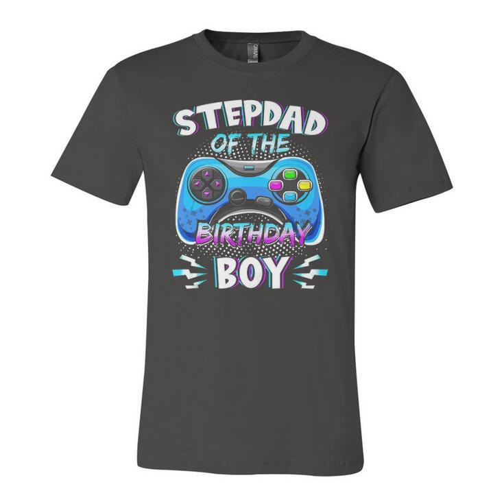 Video Game Birthday Party Stepdad Of The Bday Boy Matching Jersey T-Shirt